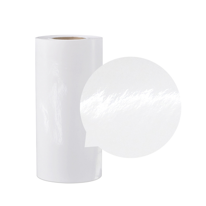 Vinyle blanc mat 75um Yupo PP/adhésif solvant/doublure glassine blanche 60g