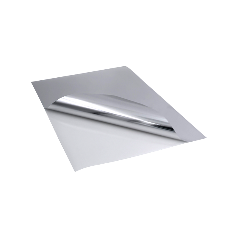 Matériau d'étiquette PP en argent brillant