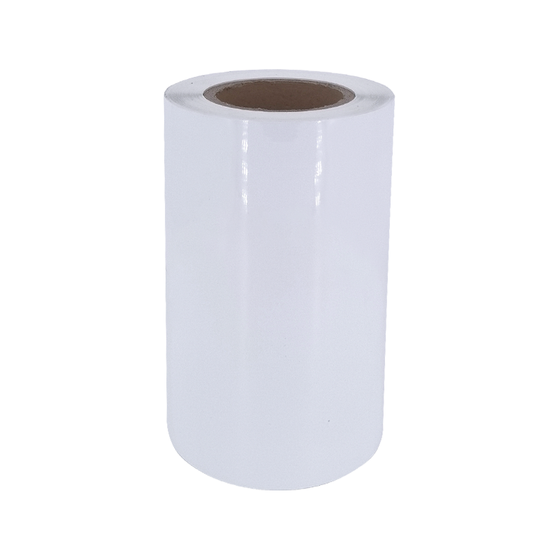 Autocollant de papier adhésif de pneu de film d'ANIMAL FAMILIER blanc brillant de 25um 