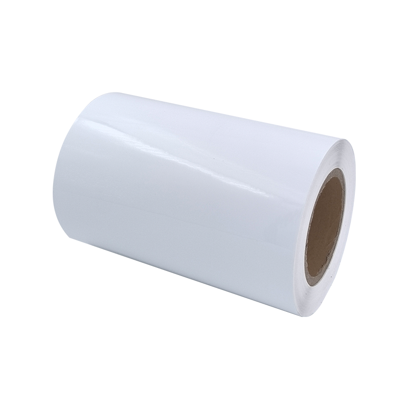 Autocollant de papier adhésif de pneu de film d'ANIMAL FAMILIER blanc brillant de 25um 