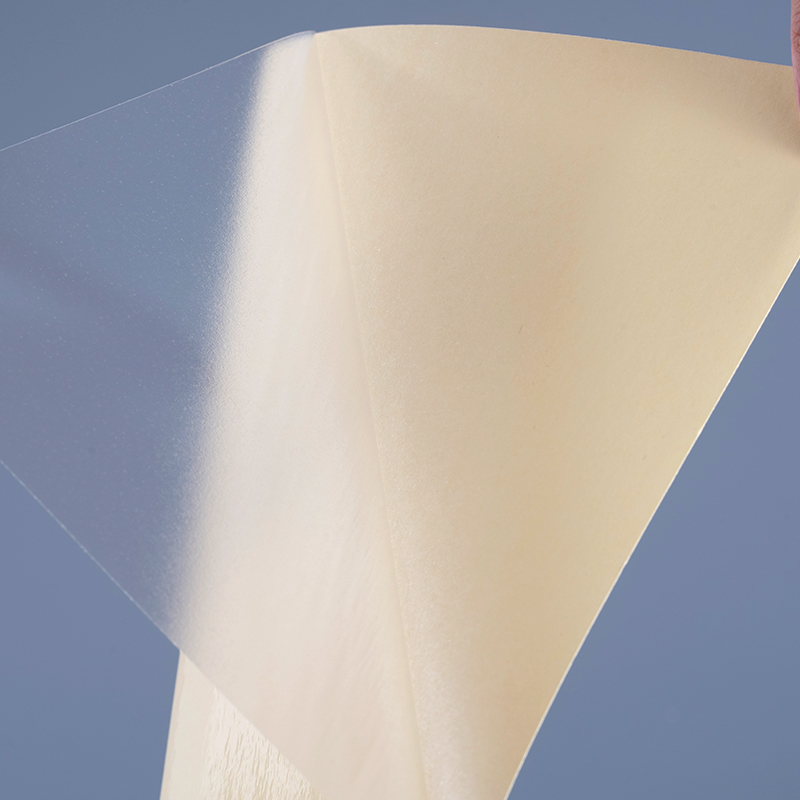 Rouleau géant d'étiquette d'impression d'autocollant de vinyle de film de polyester auto-adhésif transparent 50mic