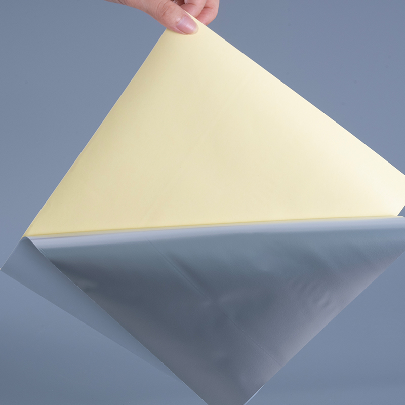 Film PET en Polyester blanc brillant 50mic, étiquette auto-adhésive avec solvant acrylique, rouleau Jumbo pour impression numérique