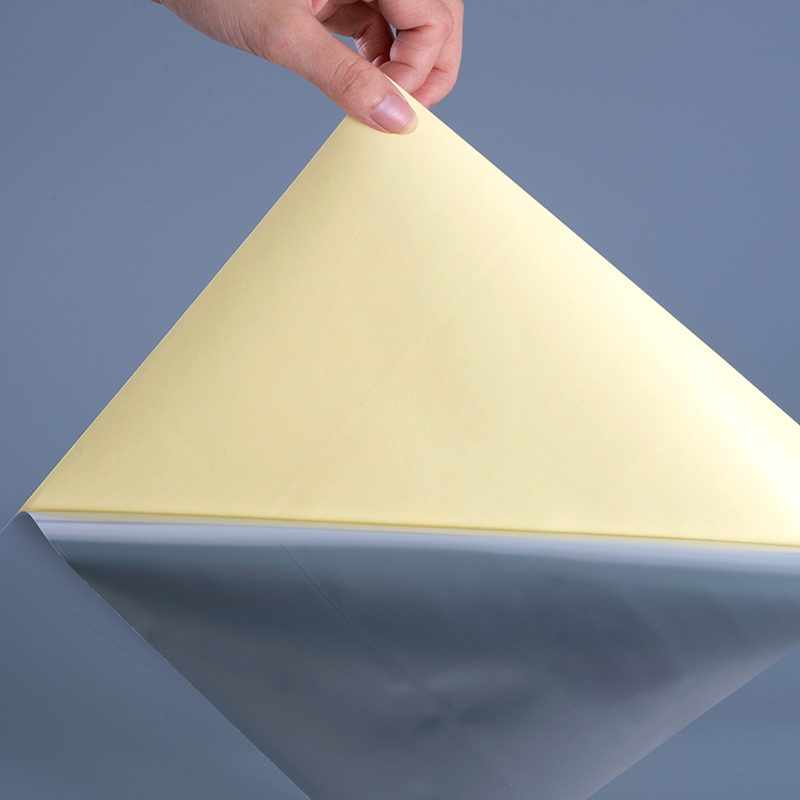 Film PET en Polyester blanc brillant 50mic, étiquette auto-adhésive avec solvant acrylique, rouleau Jumbo pour impression numérique