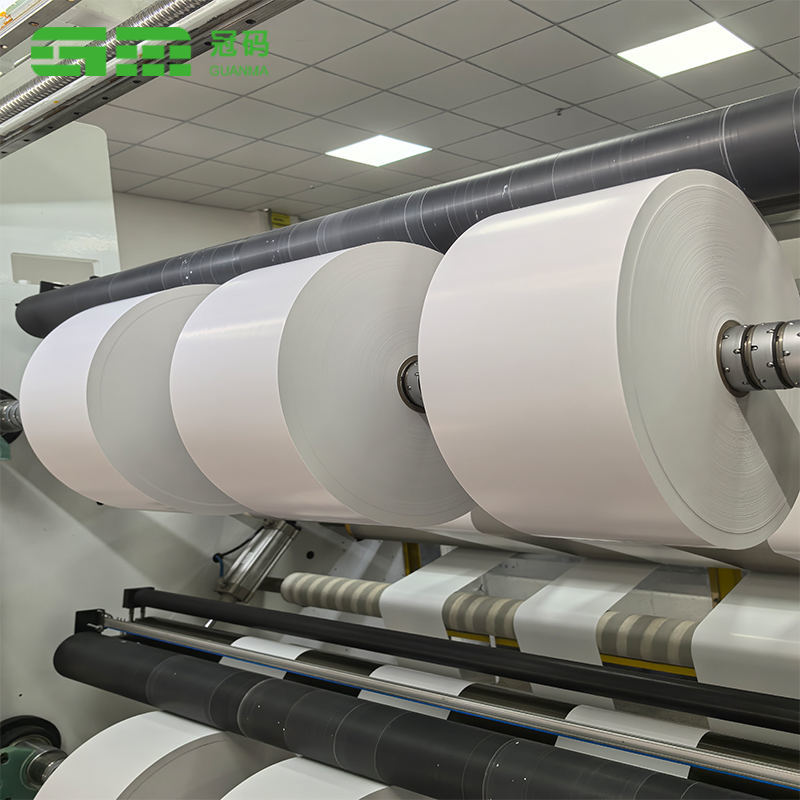 Étiquette adhésive congelée d'emballage alimentaire de papier synthétique blanc mat de pp